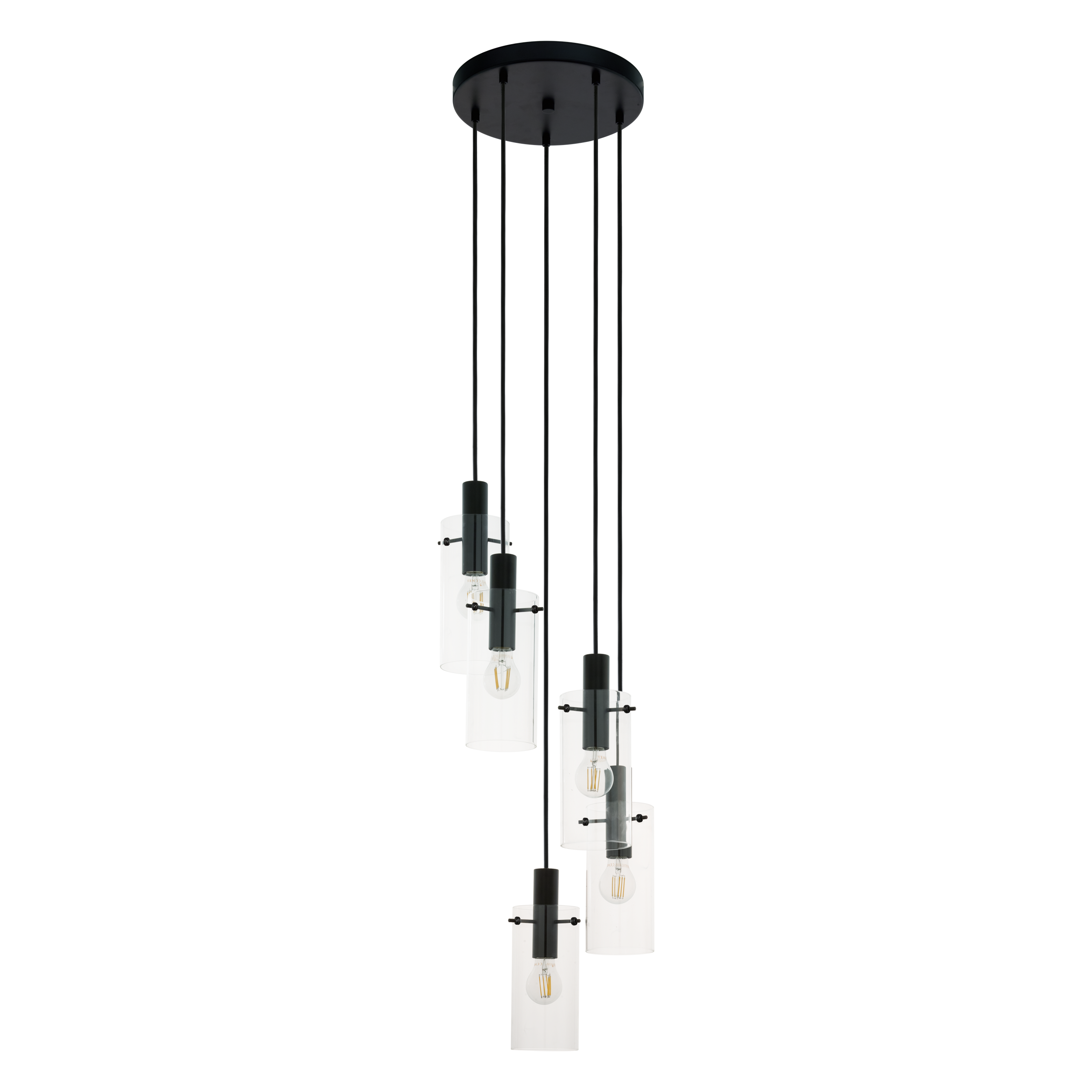 EGLO 97368 Hanglamp - Glas, Staal - E27 - 150 cm - 5960 g