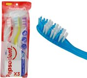 Pepsodent Tandenborstel Set - Handmatige Tandenborstels - Medium, Ergonomisch, 3 Stuks