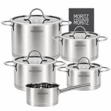 Moritz & Moritz roestvrijstalen kookpottenset 5-delig