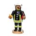 Dekohelden24 Hout rookman/rookmannetje als brandweer, L/B/H: 12 x 9,5 x 22 cm, brandweerman, 22 cm