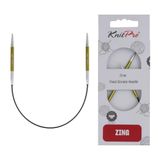 KnitPro Zing aiguilles circulaires fixes – aiguilles circulaires 22,5 cm x 3,5 mm