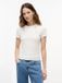 Tommy Jeans T-shirt Dames S/S Katoen Korte Mouw Volwassenen Navy/Zwart/Wit