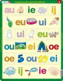 Larsen Jigsaw puzzle - Beginning literacy 3 - educational toy - 15 pieces