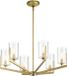 Kichler LED Lustre | 6X E14 Max 40W | Dimmable | Brushed Natural Brass
