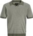 JACK&JONES JPRBLAHUDSON KNIT SPLIT NECK SS Heren Polo Smokey Olive Maat S