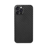aiino iPhone 12 Pro Skin Case - iPhone 12 Pro cover met koolstofvezel effect, schokbestendig en krasbestendig, ultradun, lichtgewicht en flexibel, MagSafe compatibel, Italiaanse kwaliteit - Zwart