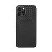 aiino iPhone 12 Pro Skin Case - iPhone 12 Pro cover met koolstofvezel effect, schokbestendig en krasbestendig, ultradun, lichtgewicht en flexibel, MagSafe compatibel, Italiaanse kwaliteit - Zwart