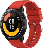 By Qubix - Siliconen sportband - Rood - Geschikt voor Xiaomi Mi Watch / Xiaomi Watch 2 / Xiaomi Watch S1 / S2 / S3 / S4 (47mm)