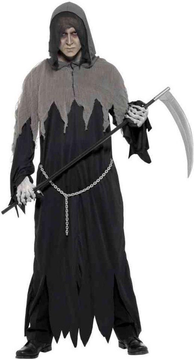 Smiffys Spook Magere Hein Kostuum Heren - Maat L - Zwart - Polyester