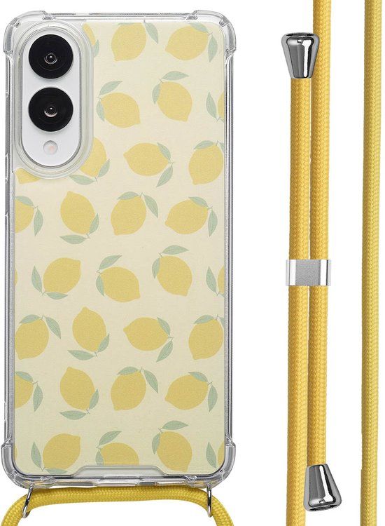 imoshion Hoesje - Geschikt voor Samsung Galaxy S25 Edge - Design Hoesje met Koord - Citrus Dream