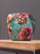 TS Collection pot de fleurs blooming métal 17x15cm émeraude