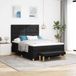 Maison Exclusive - Boxspringbed met hoofdeinde, noir, 200 x 160 cm, gestoffeerd