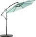 StarTech Dubbele parasol - Tuin- en strandparasol - Rechthoekig - 4,5 meter - Met handkurbel - Zonder voet - Mintgroen