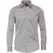 VENTI modern fit overhemd - mouwlengte 7 - twill - zilvergrijs - Strijkvrij - Boordmaat: 41
