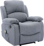 Astan Hogar AH-AR30900GR Ramón - Relaxstoel met handmatige helling (nulwandsysteem), massage en therapie, grijs