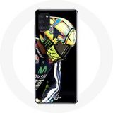 Maniacase Hoesje voor Samsung Galaxy A21S Valentino Rossi kampioen snelheidsrijder