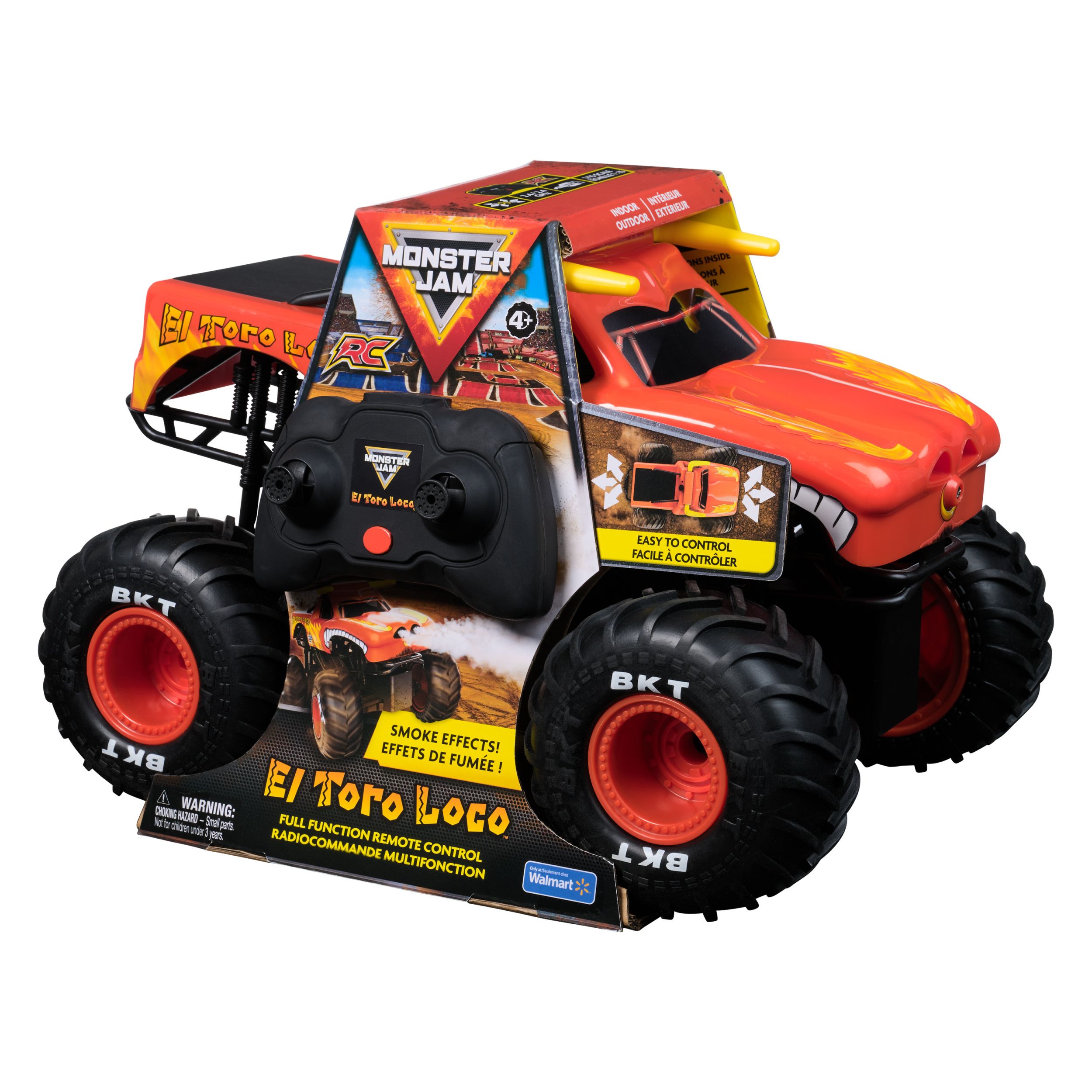 Monster Jam El Toro Loco Monster Truck met Rookeffecten - RC Voertuig - Schaal 1:15