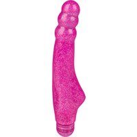 Anaal vibrator met glitters-effect, 20,5 cm