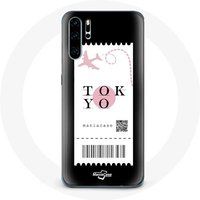 Maniacase Hoesje voor Huawei P30 Vliegticket tokyo Japan