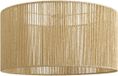 QAZQA Abat-jour Japandi - Cyl - Naturel, Rond, E27, 50 cm
