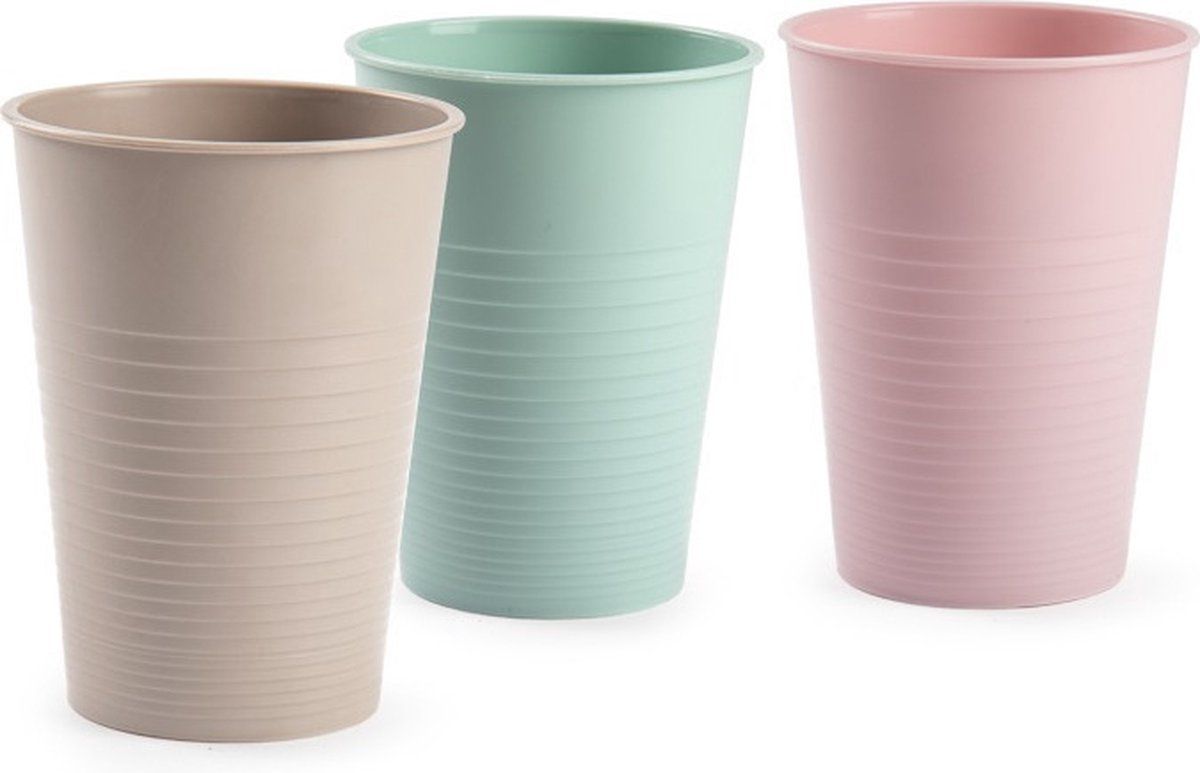 Forte Plastics Drinkglazen - 24 stuks - 360 ml - Gekleurd - Onbreekbaar Kunststof