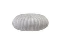 Traumnacht Comfortabel corduroy vloerkussen, steengrijs, rond, diameter 60 cm