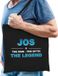 Bellatio Decorations Shoppartners Bv Naam cadeau Tasje voor Jos - The man, The myth the Legend - katoenen - zwart