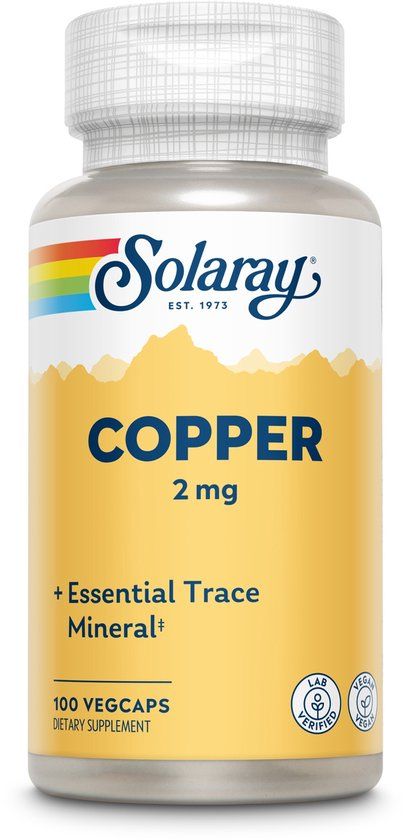 Solaray Koper 2mg - 100 capsules