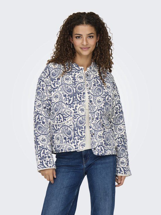 ONLY Onlhallie Quilted Jacket Otw Noos 15328523 - Cloud Dancer - Women's Size XL