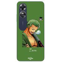 Maniacase Etui Oppo A17 Roronoa Zoro One Piece manga anime