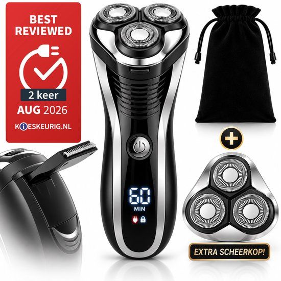 Sansbeauté S1111 2-in-1 Scheerapparaat Mannen met Trimmer + Extra Scheerkop - Elektrisch