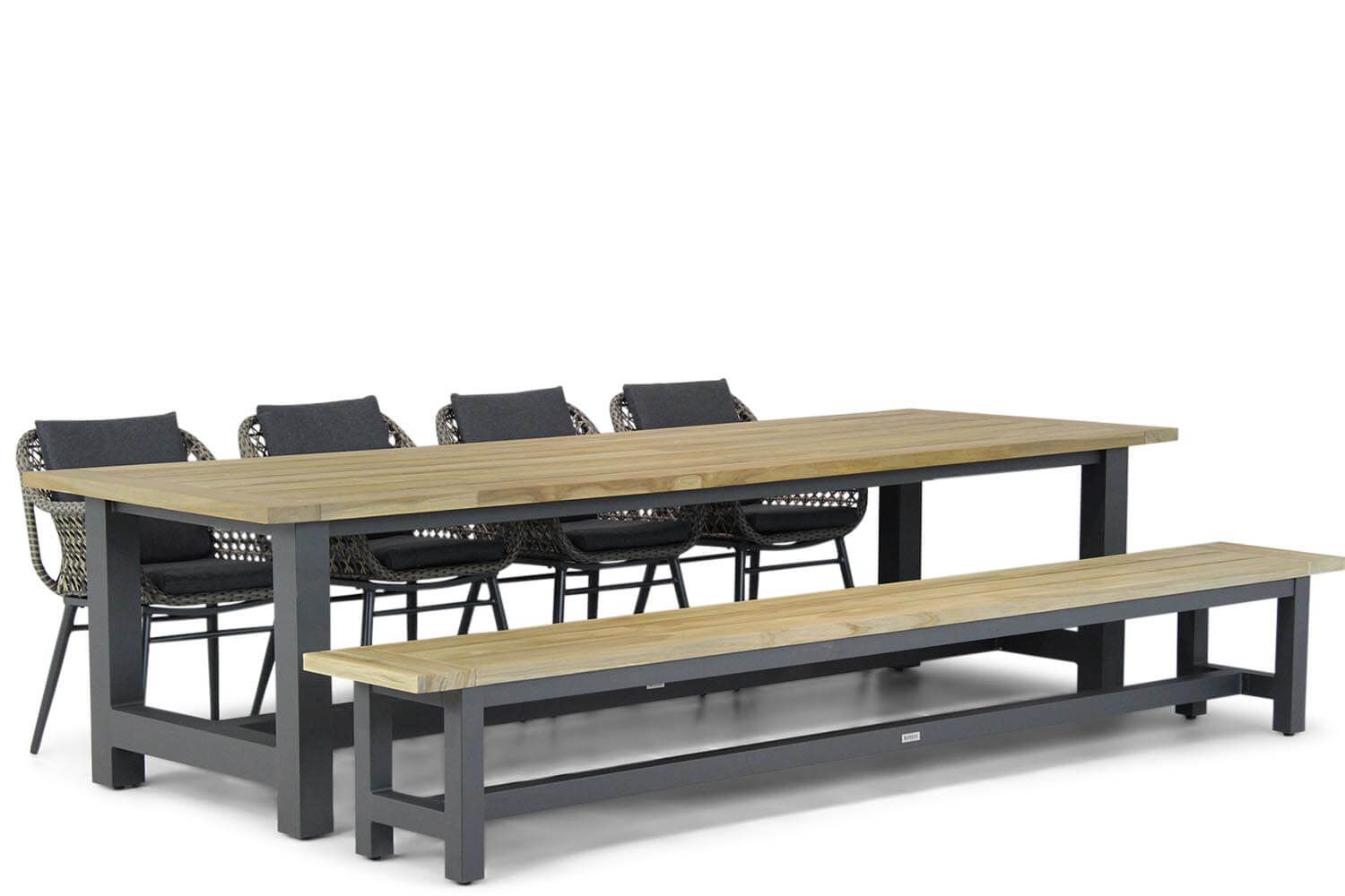 Lifestyle Garden Furniture Lifestyle Dolphin/San Francisco 300 cm picknick tuinset 9-delig