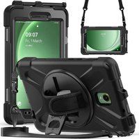 Accezz Tablet Hoes - Geschikt voor Samsung Galaxy Tab Active5 - Full Protective Backcover met strap B2B - Zwart