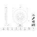 BOSCH Disque de frein (0 986 479 E96)