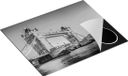 Chefcare Inductie Beschermer Tower Bridge in Londen - Zwart Wit - 65x52 cm