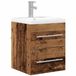 vidaXL - Meuble sous lavabo - pour - la - salle de bain - Vieux Bois - 41 - x - 38,5 - x - 48 - cm