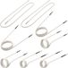 VEVOR Inductieverwarmer Inductiespoelsets, Magnetische Mini-Inductieverwarmerset, Vlamloze Warmteaccessoires 8 Stuks, Hittebestendig Inductieverwarmingsgereedschap met Flexibiliteit