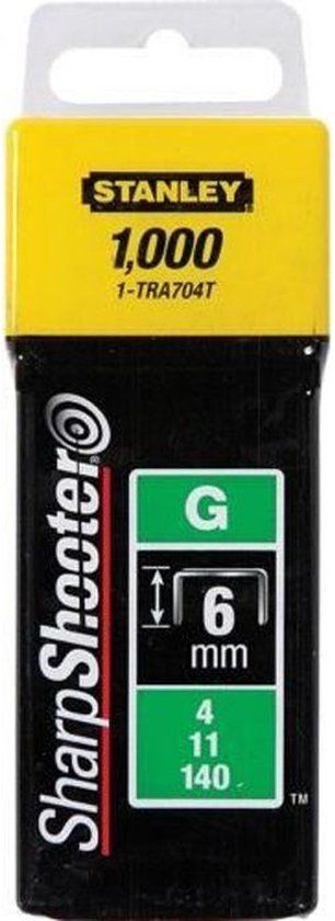 Stanley - Nieten - 6mm - Type G - 1000 Stuks