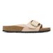 Birkenstock Sandales femme Madrid Big Buckle Cuir Naturel Verni