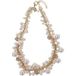 OTAZU Collier Perle Ultime Rose Rose Taille : OS | Colliers Outlet | Femme | Blanc