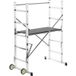 Hailo Échafaudage roulant pour escalier 0,9m/2,9m en aluminium Hobbystep H3