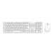 MediaRange MROS276 Clavier et Souris - QWERTZ - Allemand - Blanc