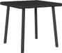 Poly Rattan table basse rectangulaire 40x40x37 cm noir