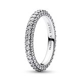 Pandora Timeless sterlingzilveren pavéring met enkele rij en heldere zirkoniasteentjes, 60