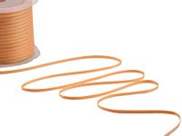 Furlanis - Dubbel satijnen lint, Italiaanse stof - abrikoos, 3 mm x 50 m
