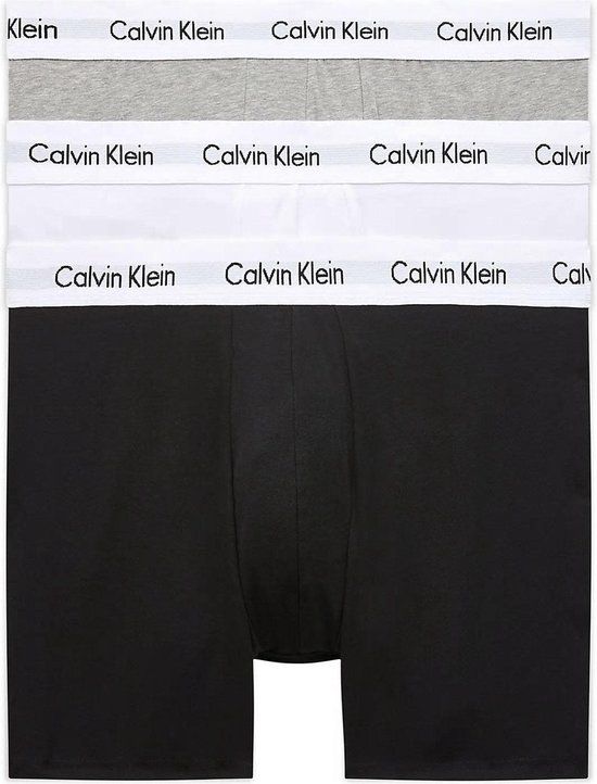 Calvin Klein Classic Fit Boxershorts - 3-Pack - Men - Black/White/Grey - Size M