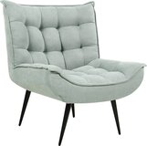 Beliani ALVESTA Design Fauteuil - Mintgroen - Stof - 73x79x92 cm