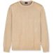OLYMP Casual Regular Fit Trui ronde hals lichtbeige, Effen