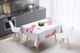 Bonamaison Tafelkleed, Anti-Mold, Sneldrogend, Waterdicht, 100% Polyester Tafellaken, Willekeurig patroon, 140 x 140 Cm - Ontworpen en Vervaardigd in Turkije