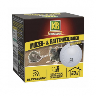 KB Home Defense Muizen- en rattenverjager – KB Home Defense - Ultrasoon (60m²) wit